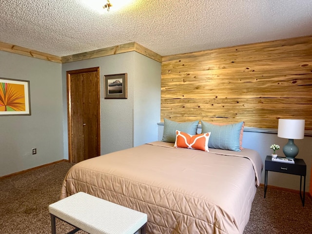 29441 108th St NW, Princeton, MN 55371 - carpeted bedroom featuring a textured ceiling, a closet, and baseboards