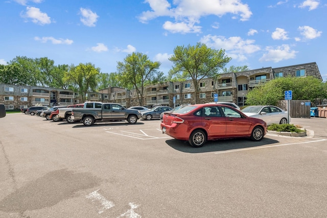 view of uncovered parking lot