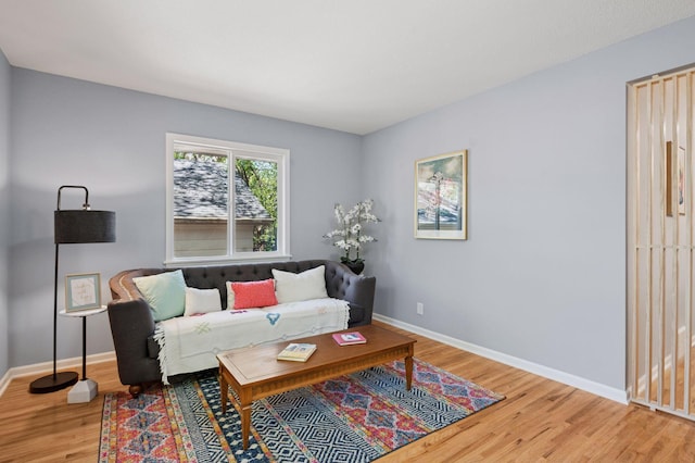 3544 Lee Ave N, Crystal, MN 55422 - living area featuring wood finished floors and baseboards