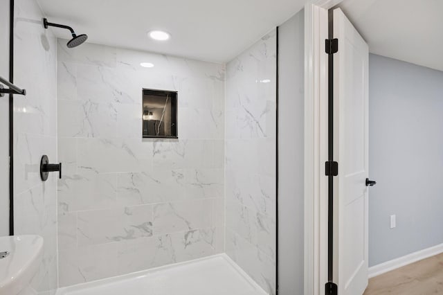 3544 Lee Ave N, Crystal, MN 55422 - bathroom with a tile shower