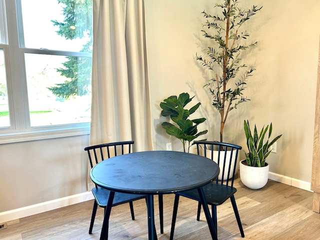 1921 Sherman Dr NW, Alexandria, MN 56308 - dining room with baseboards and wood finished floors