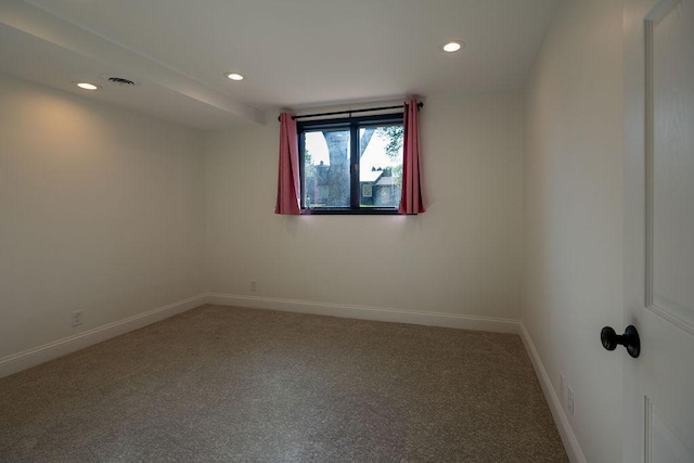 408 19th St NW, Willmar, MN 56201 - empty room with carpet flooring, recessed lighting, and baseboards