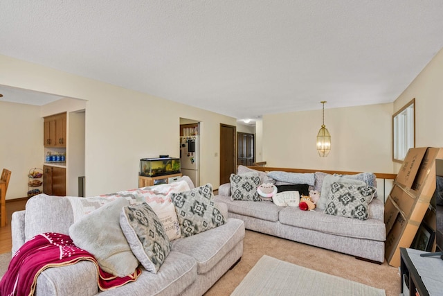11110 Utica Ave S, Bloomington, MN 55437 - living room featuring a chandelier and light carpet