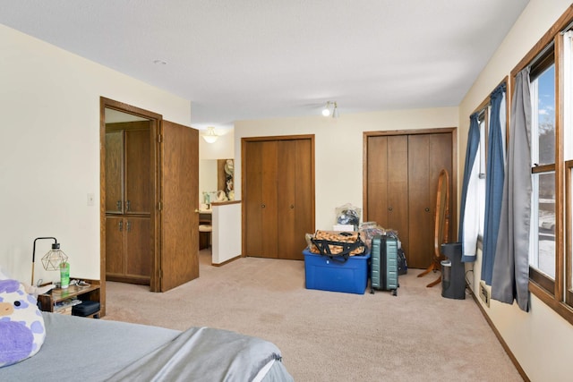 11110 Utica Ave S, Bloomington, MN 55437 - bedroom featuring multiple closets and light colored carpet