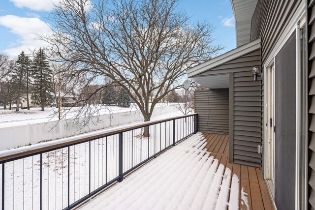 11110 Utica Ave S, Bloomington, MN 55437 - view of snow covered deck