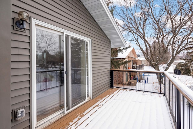 11108 Utica Ave S, Bloomington, MN 55437 - view of snow covered deck