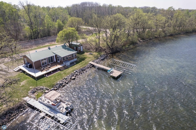 38603 Cozy Cove Rd, Dead Lake Twp, MN 56528 - view of subject property featuring a nearby body of water and a heavily wooded area