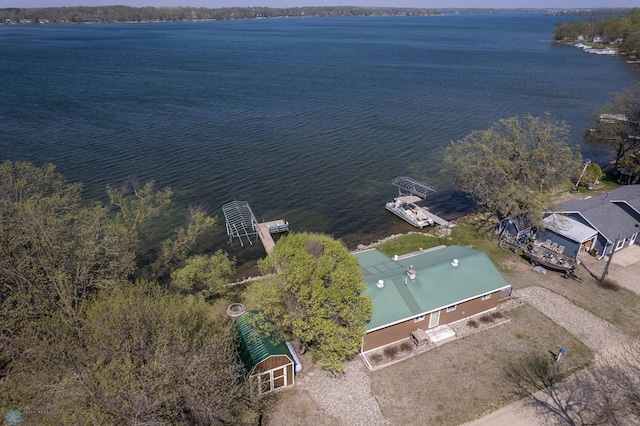 38603 Cozy Cove Rd, Dead Lake Twp, MN 56528 - view from above of property with a nearby body of water
