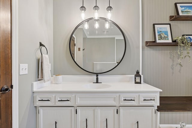 bathroom with vanity