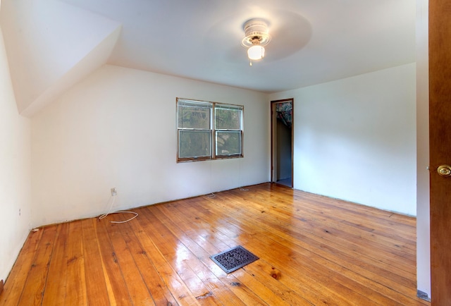 624 Main St, West Concord, MN 55985 - unfurnished room featuring a ceiling fan and hardwood / wood-style floors