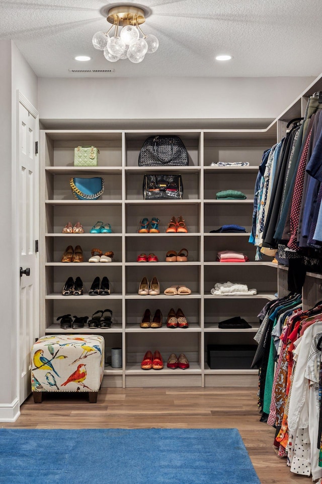 5510 Heather Dr SW, Rochester Twp, MN 55902 - spacious closet featuring wood finished floors