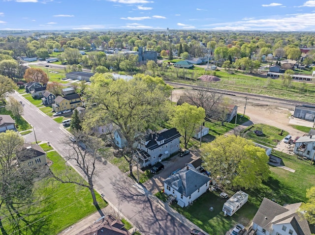 aerial perspective of suburban area