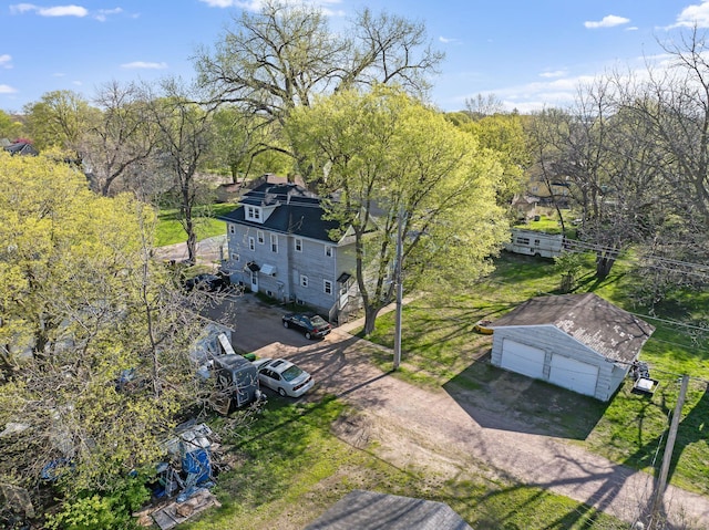 view from above of property