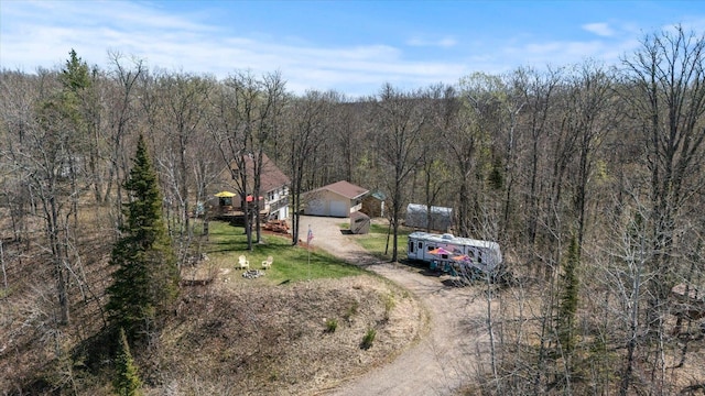25185 Moreau Rd, Aitkin, MN 56431 - view of subject property with a heavily wooded area