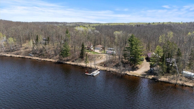 25185 Moreau Rd, Aitkin, MN 56431 - drone / aerial view of a heavily wooded area and a nearby body of water