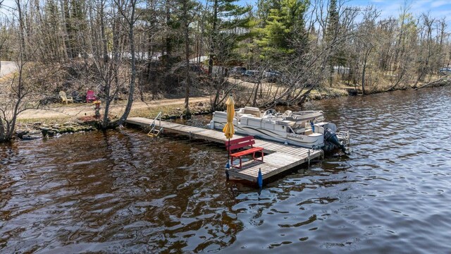 25185 Moreau Rd, Aitkin, MN 56431 - dock featuring a water view