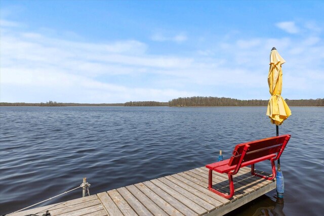 25185 Moreau Rd, Aitkin, MN 56431 - dock featuring a water view