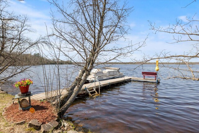25185 Moreau Rd, Aitkin, MN 56431 - dock area featuring a water view