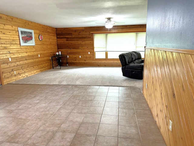 55715 State Highway 11, Warroad, MN 56763 - unfurnished room featuring wood walls and ceiling fan