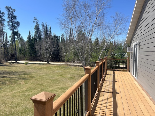 55715 State Highway 11, Warroad, MN 56763 - wooden deck featuring a yard