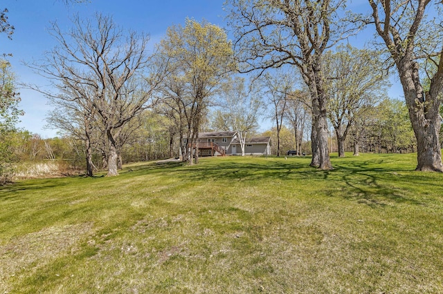 view of green lawn