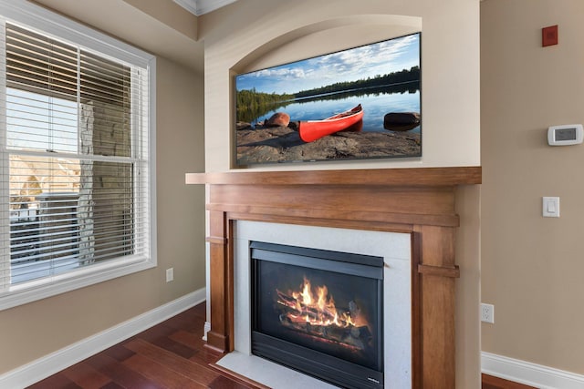 1320 Riverside Ln Unit 112, Mendota Heights, MN 55118 - detailed view of wood finished floors and a glass covered fireplace