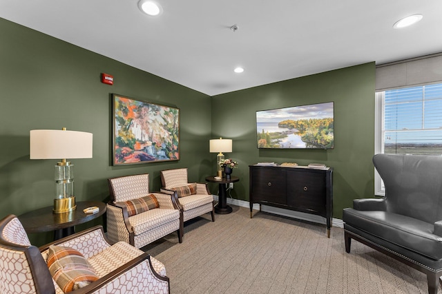1320 Riverside Ln Unit 112, Mendota Heights, MN 55118 - carpeted living area featuring recessed lighting