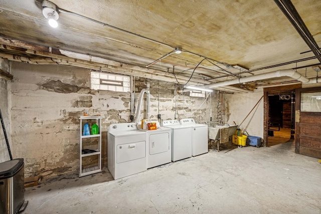 3441 Portland Ave Unit 1, Minneapolis, MN 55407 - basement featuring washer and dryer