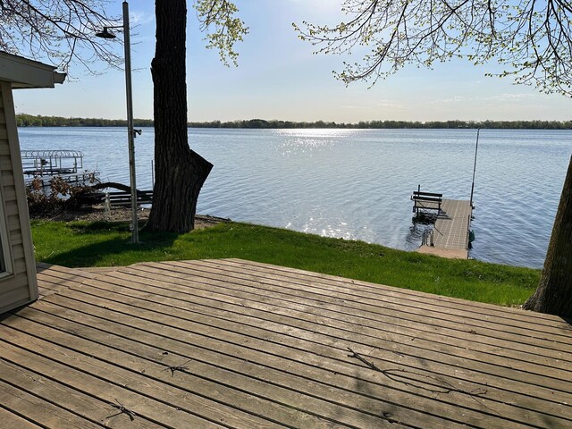 43084 335th Ave, Dora Twp, MN 56528 - dock featuring a water view