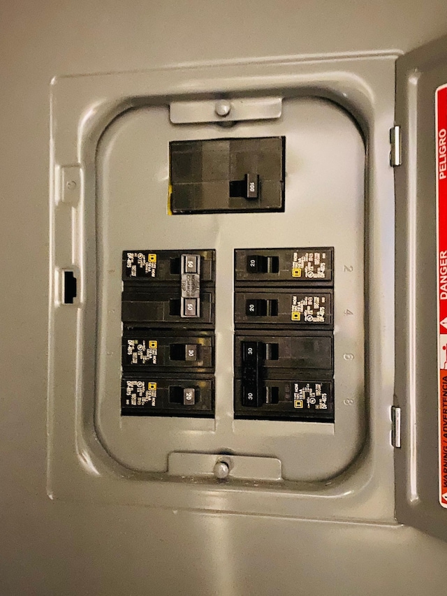 utility room featuring electric panel