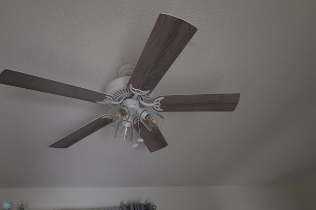 detailed view of ceiling fan