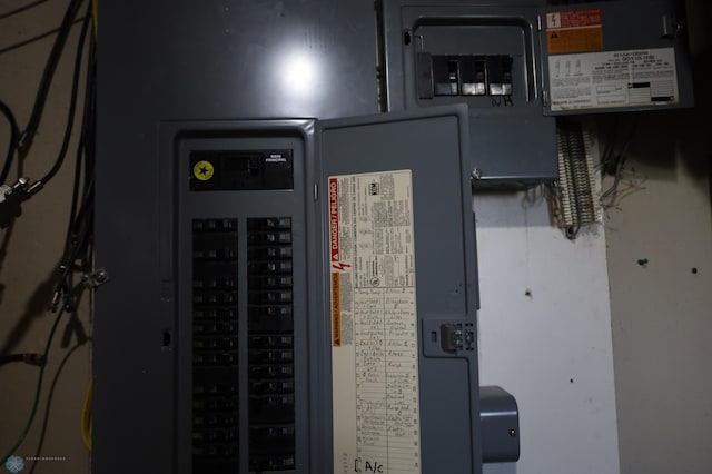 utility room featuring electric panel