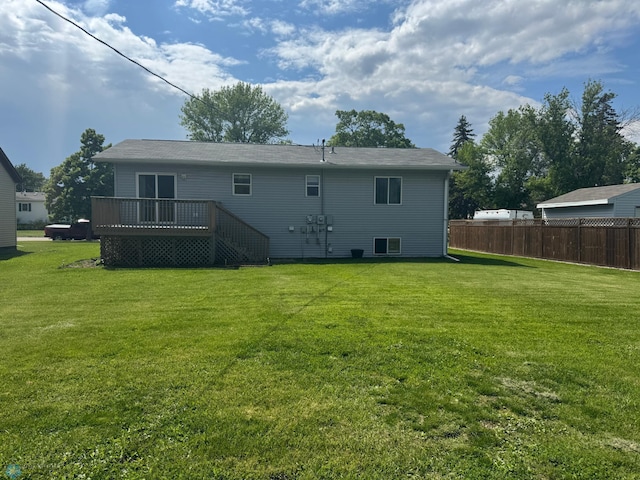 316 4th S, Breckenridge, MN 56520 - back of house featuring a wooden deck