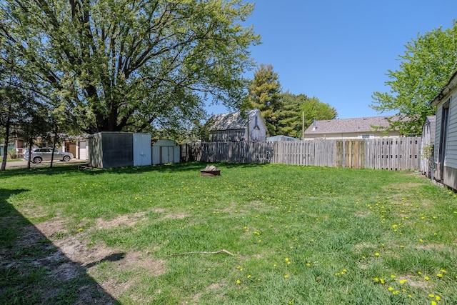 812 Main St, Dodge Center, MN 55927 - view of yard featuring a storage unit and an outdoor structure
