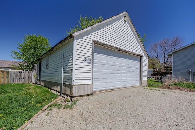 812 Main St, Dodge Center, MN 55927 - detached garage with fence