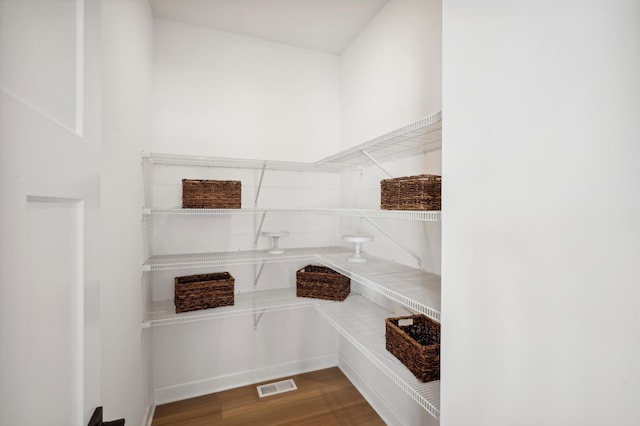 view of storage area