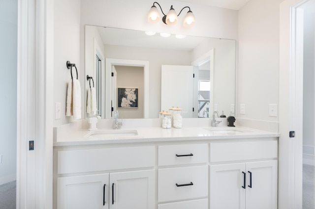full bath featuring double vanity