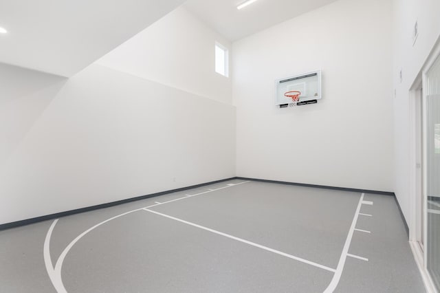 view of basketball court with basketball court