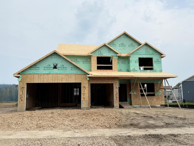 3124 Sugar Maple Dr, Chaska, MN 55318 - property in mid-construction with driveway and covered porch