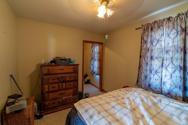 bedroom with carpet flooring