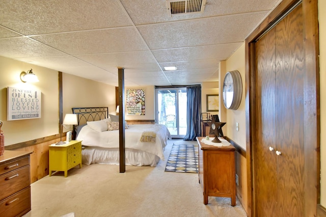 5151 99th Ave, Clear Lake, MN 55319 - bedroom with carpet flooring and a drop ceiling