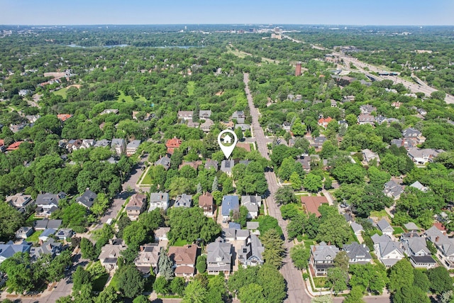 1770 James Ave S Unit 1, Minneapolis, MN 55403 - aerial view of property and surrounding area with nearby suburban area
