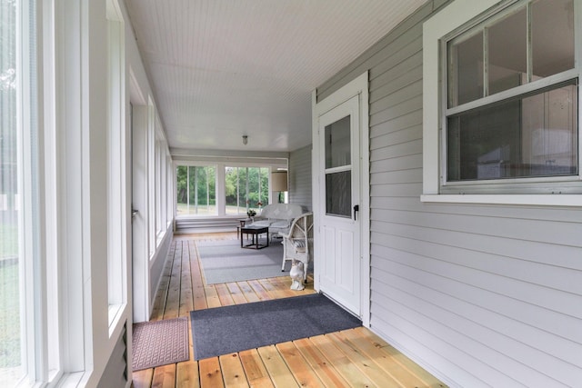 15126 Tumuli Rd, Dalton, MN 56324 - wooden terrace featuring a porch