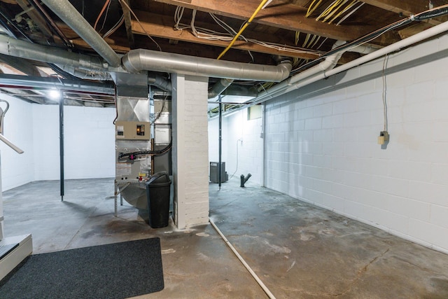 15126 Tumuli Rd, Dalton, MN 56324 - unfinished basement with concrete block wall