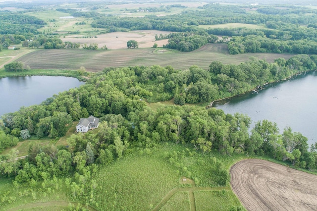 15126 Tumuli Rd, Dalton, MN 56324 - aerial view of property's location with a large body of water and rural landscape