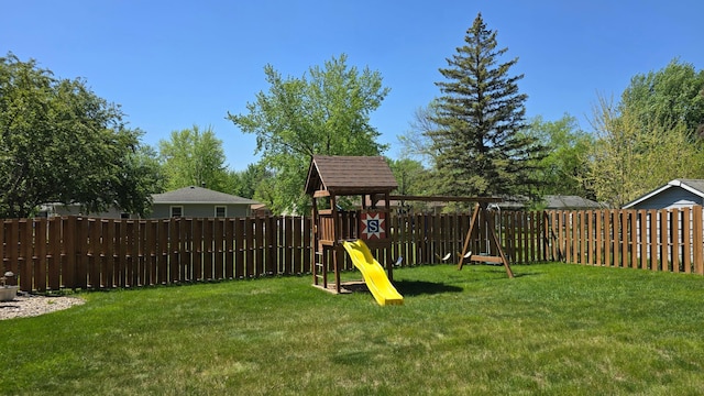 109 Gray Pl W, Marshall, MN 56258 - view of yard featuring a playground