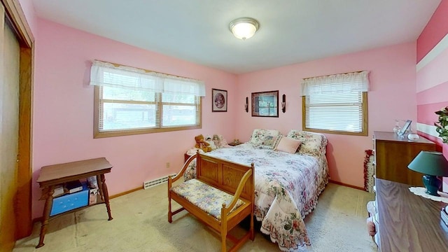 109 Gray Pl W, Marshall, MN 56258 - bedroom with multiple windows, light colored carpet, and baseboards