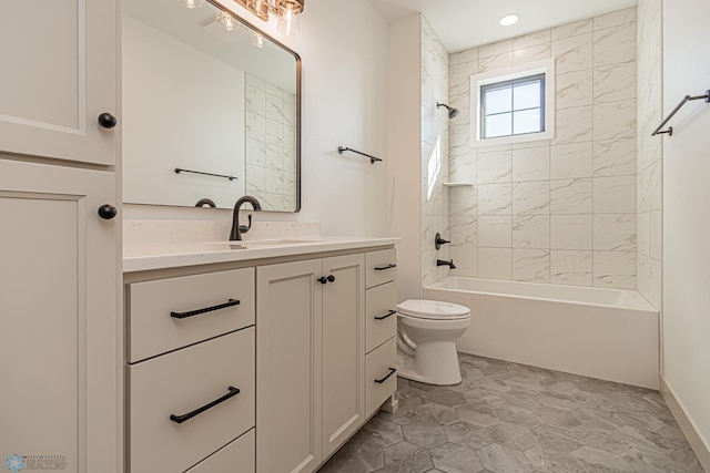8820 Northern Lights Ave, Fargo, ND 58047 - full bath featuring vanity, toilet, and  shower combination