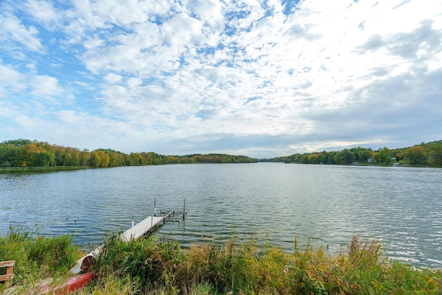 2132 295th Ave, Luck, WI 54853 - water view featuring a dock
