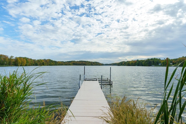 2132 295th Ave, Luck, WI 54853 - dock featuring a water view and a wooded view